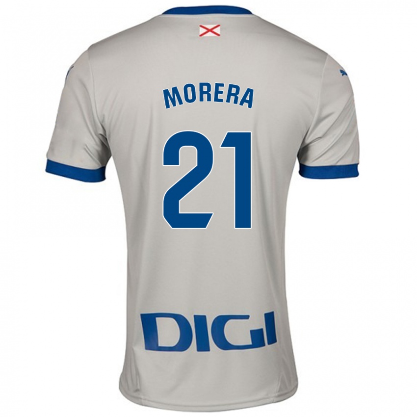 Mænd Carla Morera #21 Lysegrå Udebane Spillertrøjer 2024/25 Trøje T-Shirt