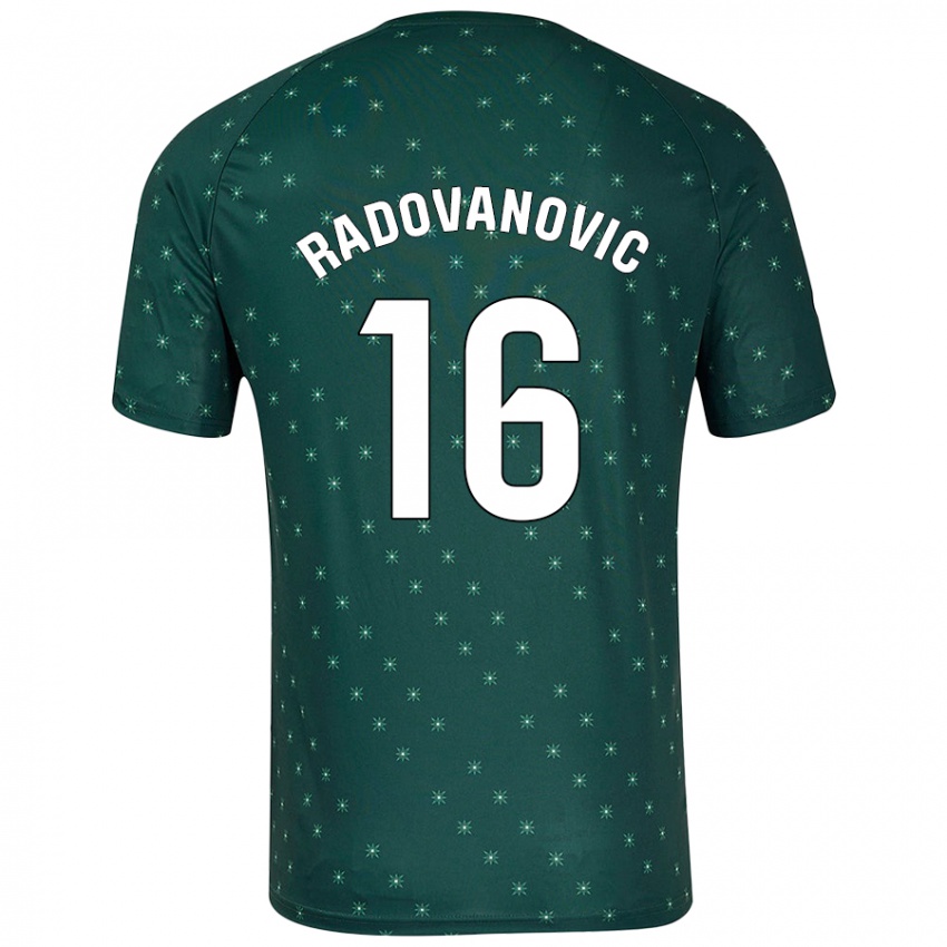 Mænd Aleksandar Radovanovic #16 Mørkegrøn Udebane Spillertrøjer 2024/25 Trøje T-Shirt