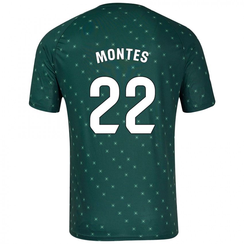 Mænd César Montes #22 Mørkegrøn Udebane Spillertrøjer 2024/25 Trøje T-Shirt