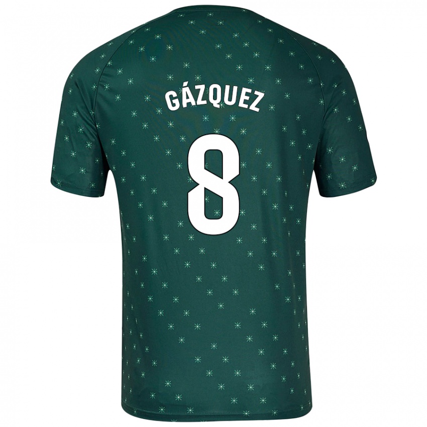 Mænd Joan Gázquez #8 Mørkegrøn Udebane Spillertrøjer 2024/25 Trøje T-Shirt