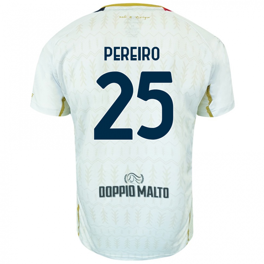 Mænd Gastón Pereiro #25 Hvid Udebane Spillertrøjer 2024/25 Trøje T-Shirt