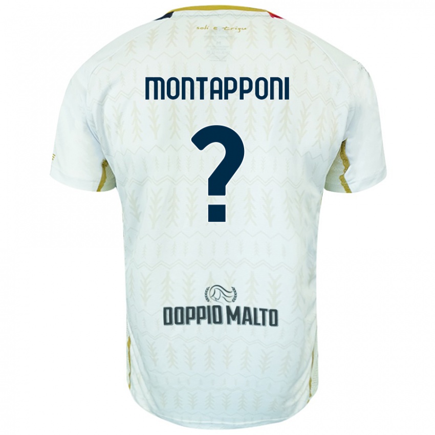 Mænd Leonardo Montapponi #0 Hvid Udebane Spillertrøjer 2024/25 Trøje T-Shirt