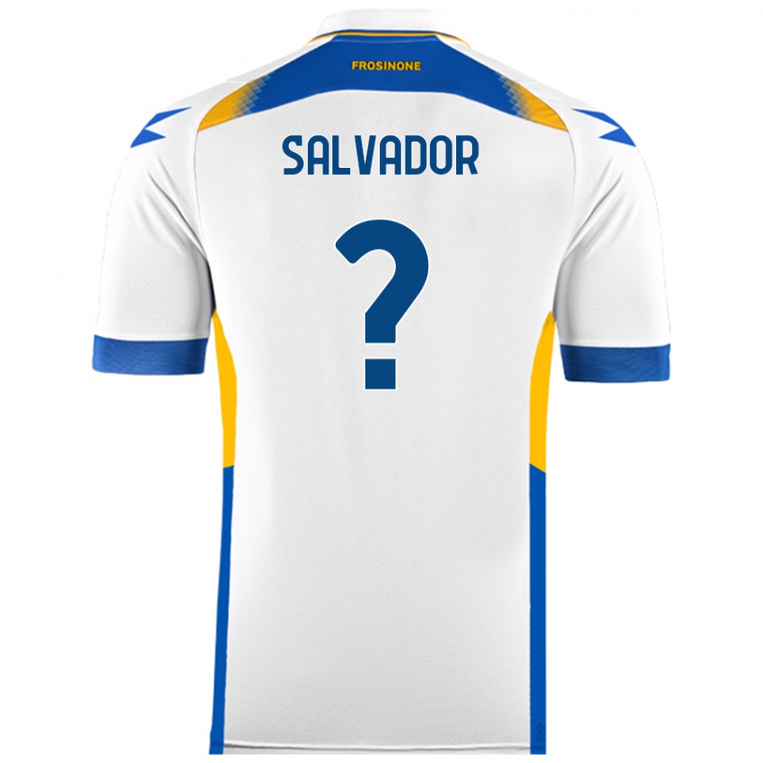 Mænd Edoardo Salvador #0 Hvid Udebane Spillertrøjer 2024/25 Trøje T-Shirt