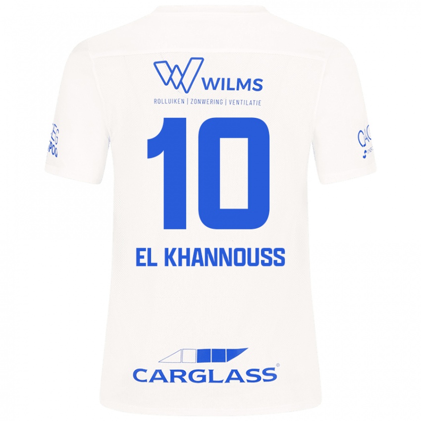 Mænd Bilal El Khannouss #10 Hvid Udebane Spillertrøjer 2024/25 Trøje T-Shirt