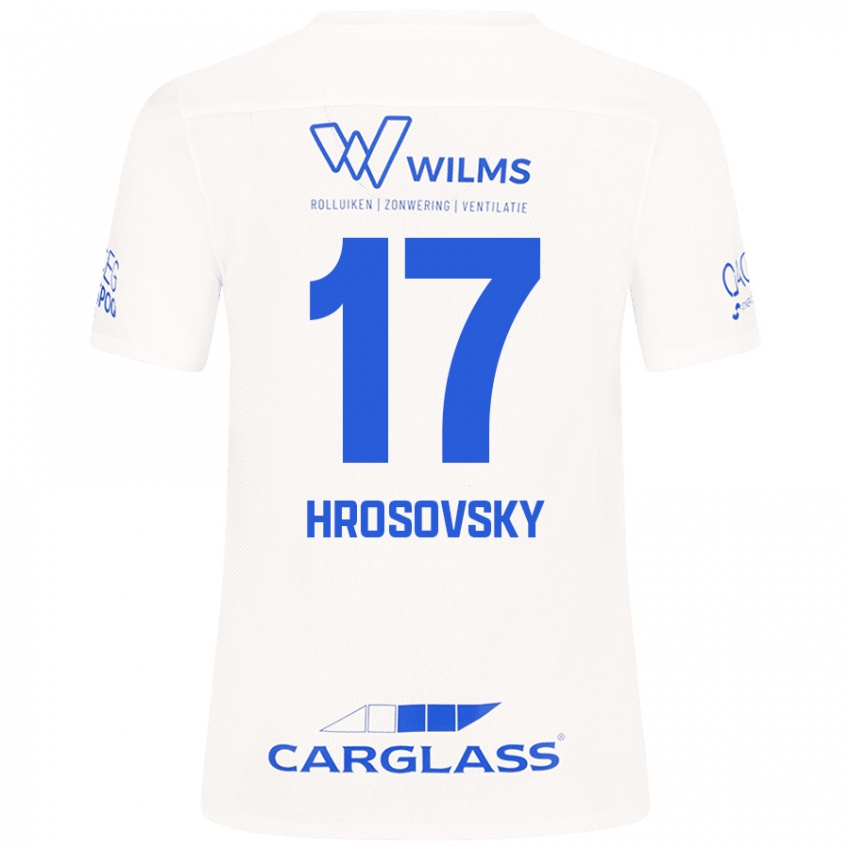 Mænd Patrik Hrosovsky #17 Hvid Udebane Spillertrøjer 2024/25 Trøje T-Shirt