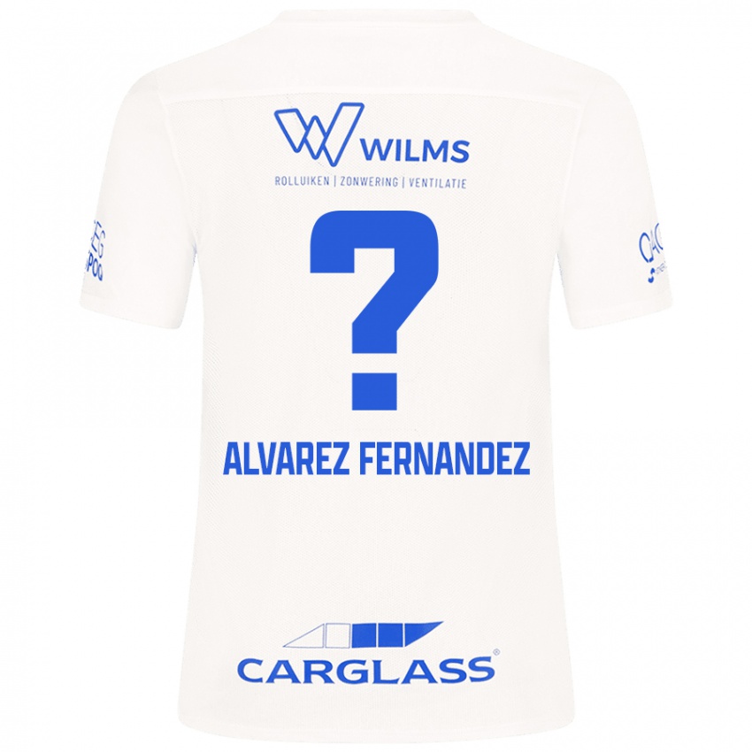 Mænd Loïc Alvarez Fernandez #0 Hvid Udebane Spillertrøjer 2024/25 Trøje T-Shirt