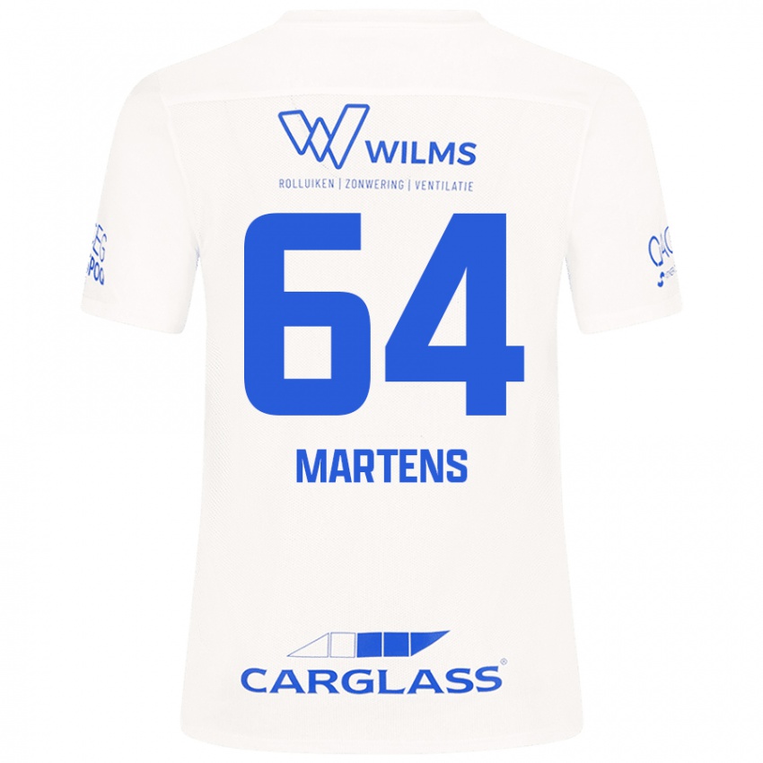 Mænd Nolan Martens #64 Hvid Udebane Spillertrøjer 2024/25 Trøje T-Shirt