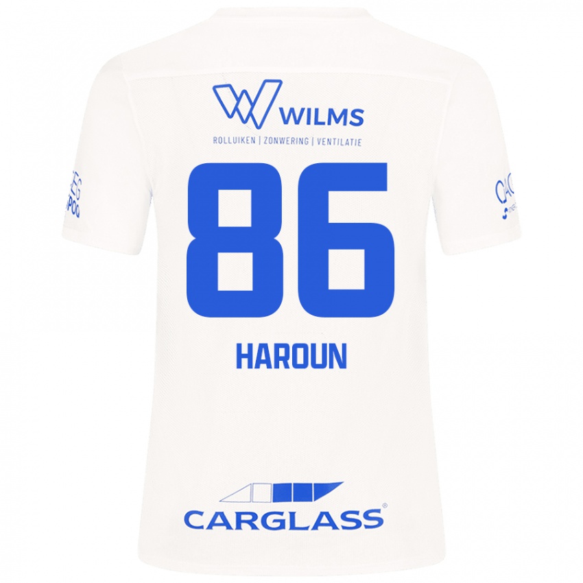 Mænd Kenan Haroun #86 Hvid Udebane Spillertrøjer 2024/25 Trøje T-Shirt