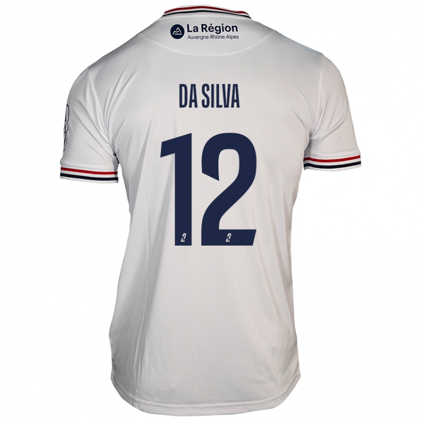 Mænd Damien Da Silva #12 Hvid Udebane Spillertrøjer 2024/25 Trøje T-Shirt