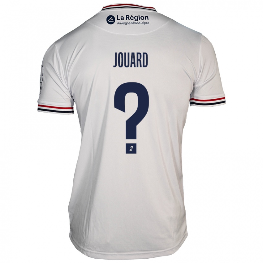 Mænd Dylan Jouard #0 Hvid Udebane Spillertrøjer 2024/25 Trøje T-Shirt