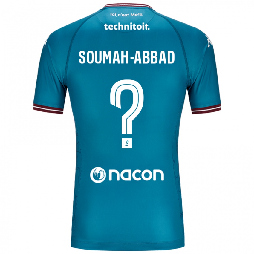 Mænd Édouard Soumah-Abbad #0 Bleu Benzin Udebane Spillertrøjer 2024/25 Trøje T-Shirt