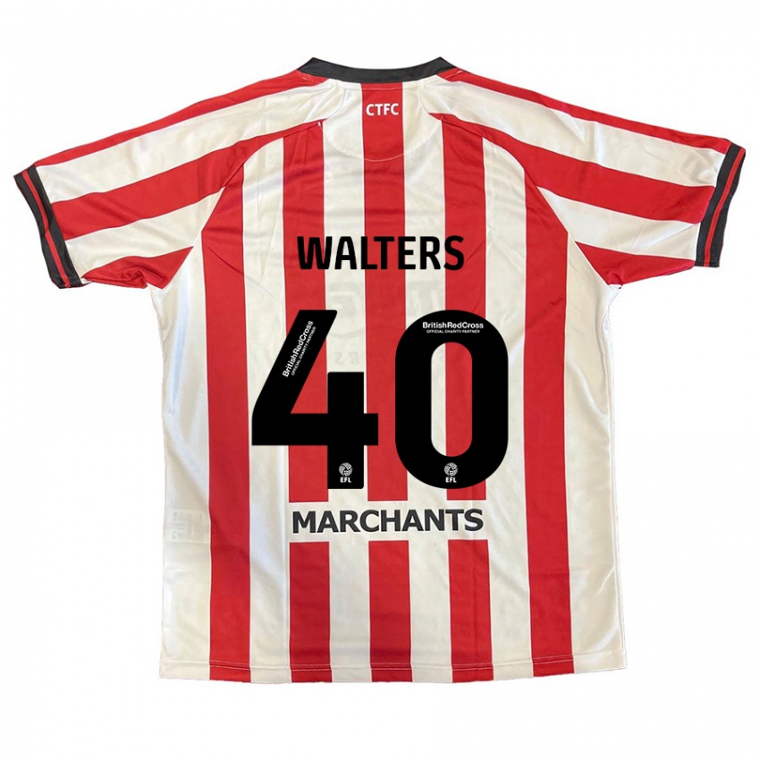 Kvinder Cameron Walters #40 Rød Hvid Hjemmebane Spillertrøjer 2024/25 Trøje T-Shirt