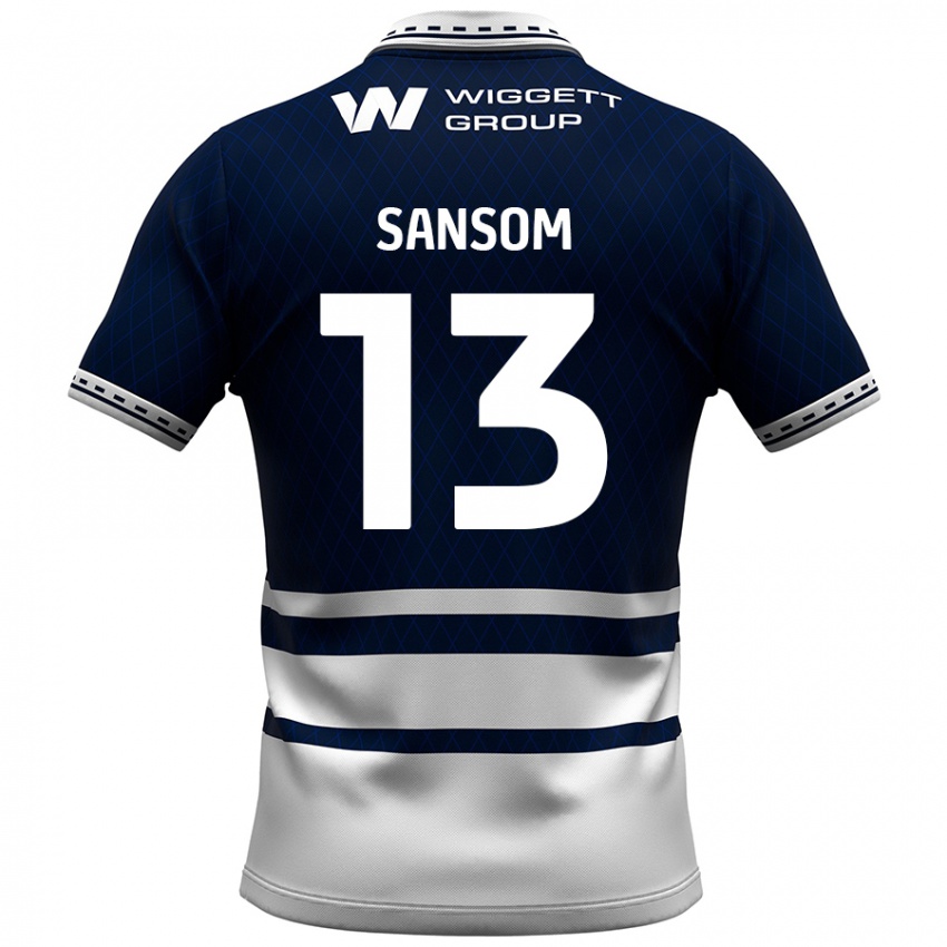 Kvinder Chloe Sansom #13 Marineblå Hvid Hjemmebane Spillertrøjer 2024/25 Trøje T-Shirt