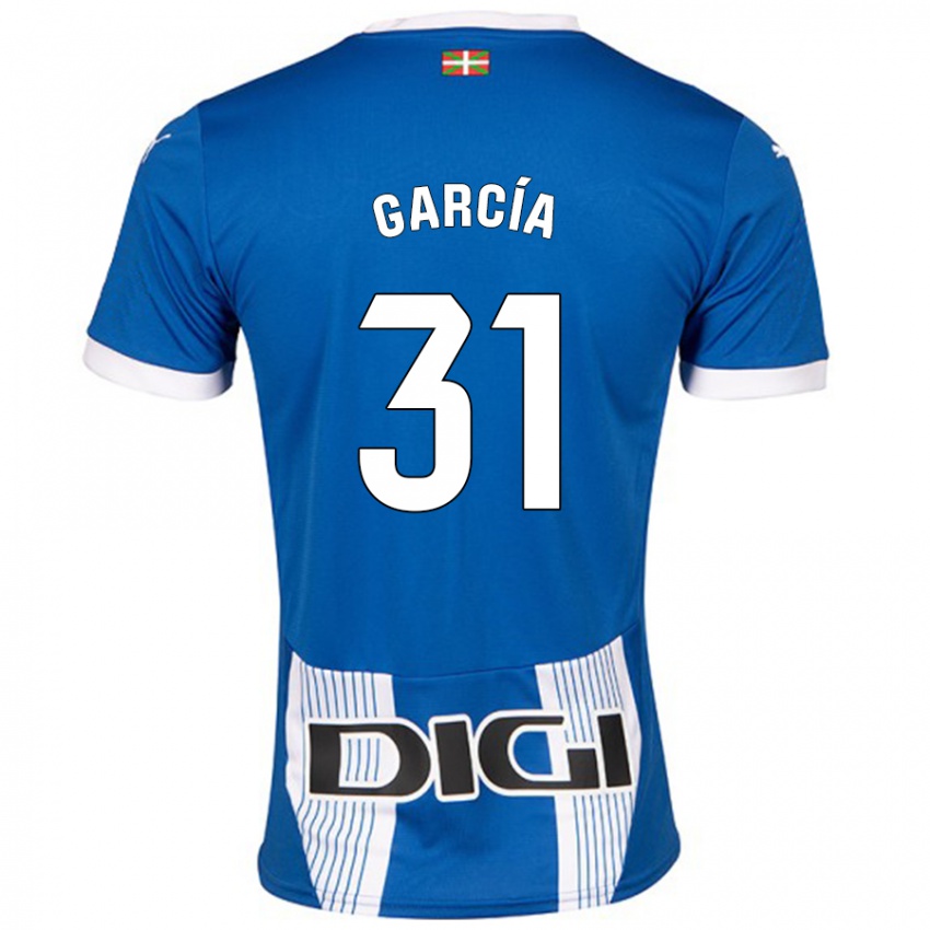 Kvinder Gaizka García #31 Blå Hjemmebane Spillertrøjer 2024/25 Trøje T-Shirt