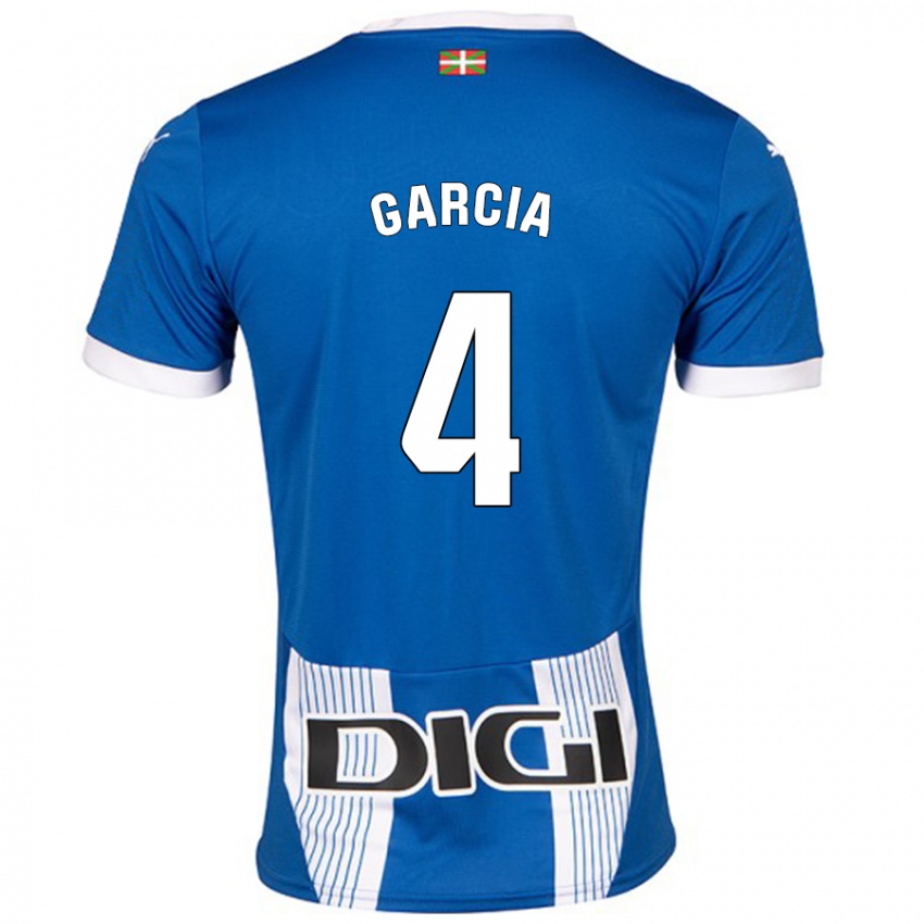 Kvinder Pichi García #4 Blå Hjemmebane Spillertrøjer 2024/25 Trøje T-Shirt