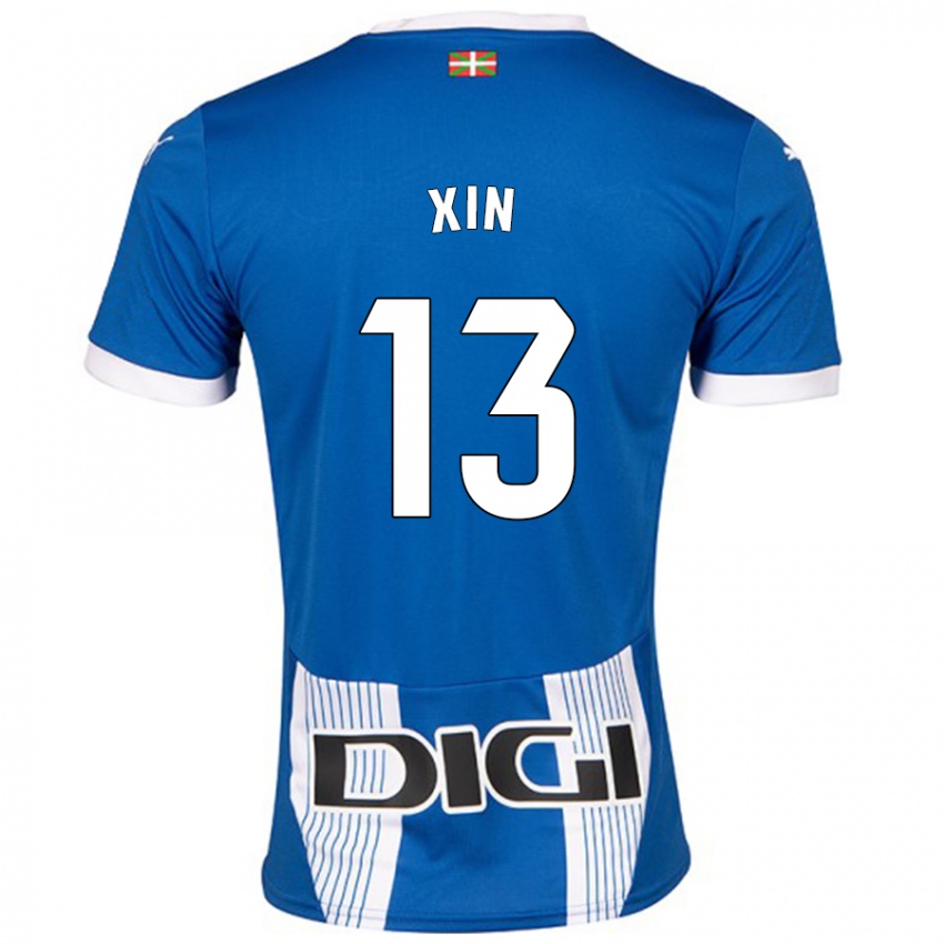 Kvinder Jana Xin #13 Blå Hjemmebane Spillertrøjer 2024/25 Trøje T-Shirt