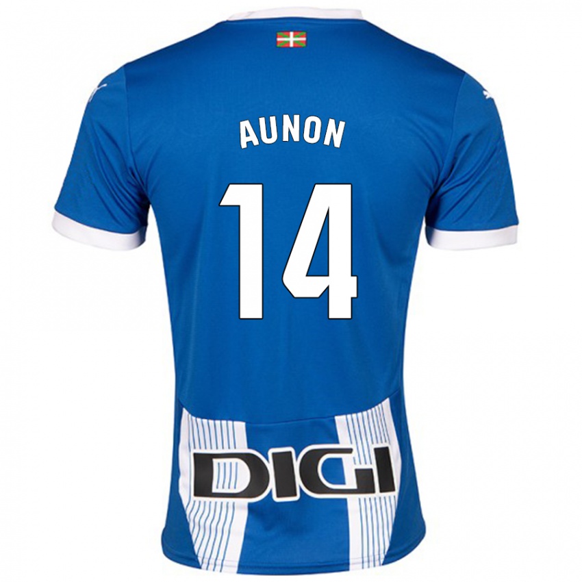 Kvinder Cristina Auñón #14 Blå Hjemmebane Spillertrøjer 2024/25 Trøje T-Shirt