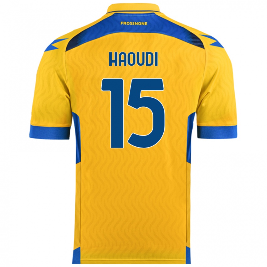 Kvinder Hamza Haoudi #15 Gul Hjemmebane Spillertrøjer 2024/25 Trøje T-Shirt