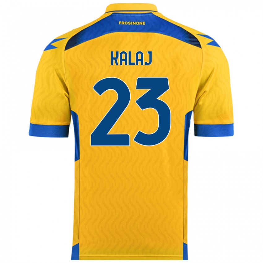 Kvinder Sergio Kalaj #23 Gul Hjemmebane Spillertrøjer 2024/25 Trøje T-Shirt