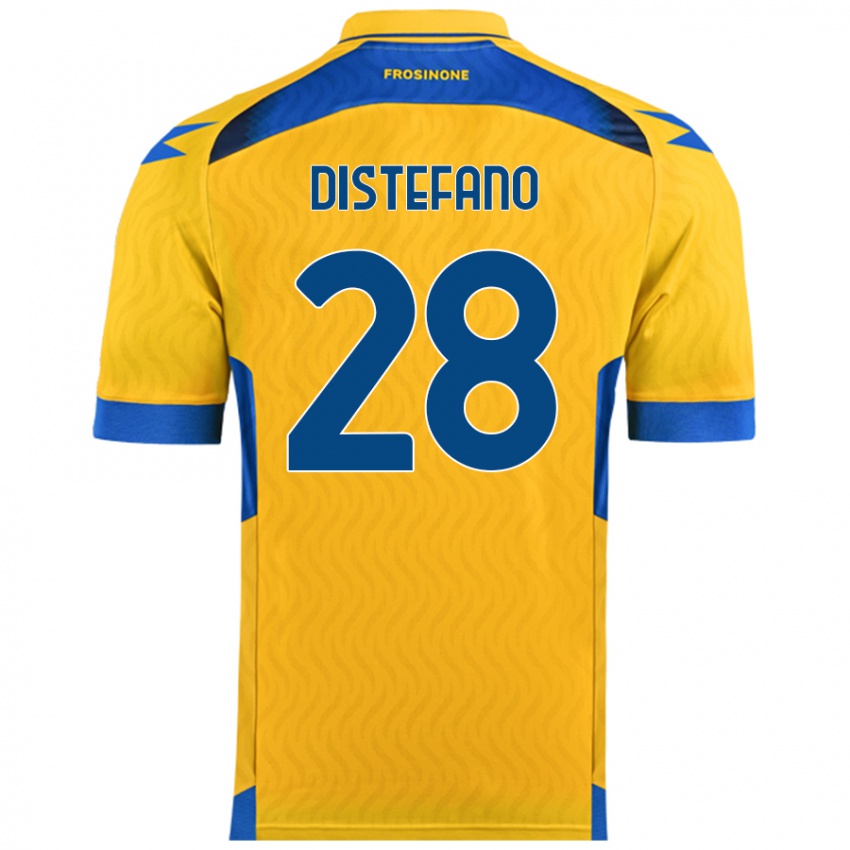 Kvinder Filippo Distefano #28 Gul Hjemmebane Spillertrøjer 2024/25 Trøje T-Shirt