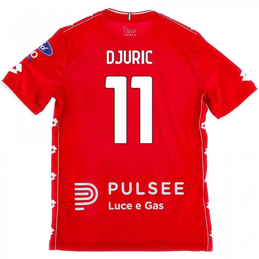 Kvinder Milan Djuric #11 Rød Hvid Hjemmebane Spillertrøjer 2024/25 Trøje T-Shirt