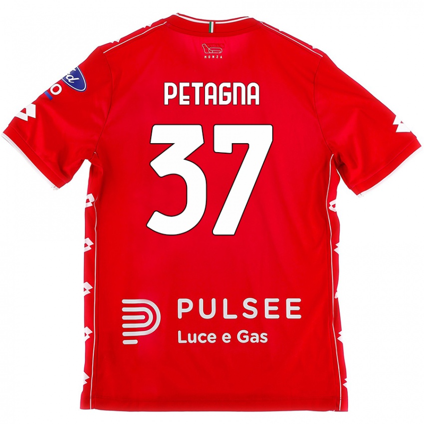 Kvinder Andrea Petagna #37 Rød Hvid Hjemmebane Spillertrøjer 2024/25 Trøje T-Shirt