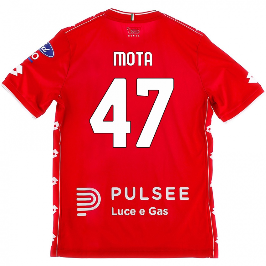 Kvinder Dany Mota #47 Rød Hvid Hjemmebane Spillertrøjer 2024/25 Trøje T-Shirt