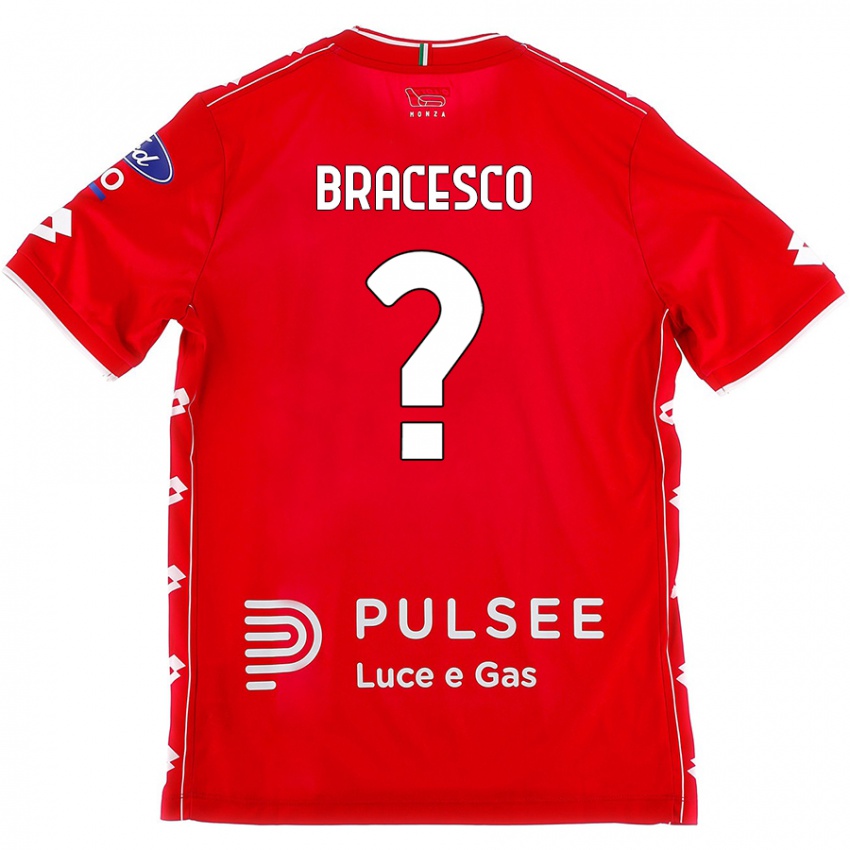 Kvinder Riccardo Bracesco #0 Rød Hvid Hjemmebane Spillertrøjer 2024/25 Trøje T-Shirt