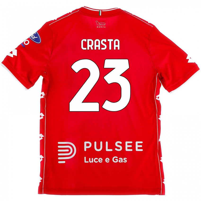 Kvinder Mario Crasta #23 Rød Hvid Hjemmebane Spillertrøjer 2024/25 Trøje T-Shirt