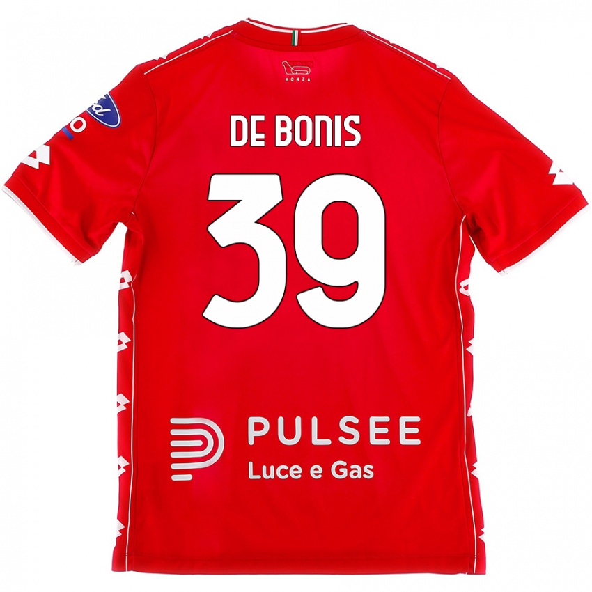 Kvinder Andrea De Bonis #39 Rød Hvid Hjemmebane Spillertrøjer 2024/25 Trøje T-Shirt