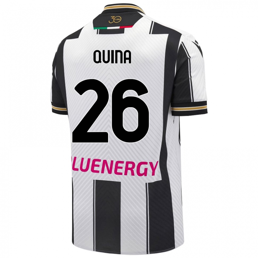 Kvinder Domingos Quina #26 Hvid Sort Hjemmebane Spillertrøjer 2024/25 Trøje T-Shirt