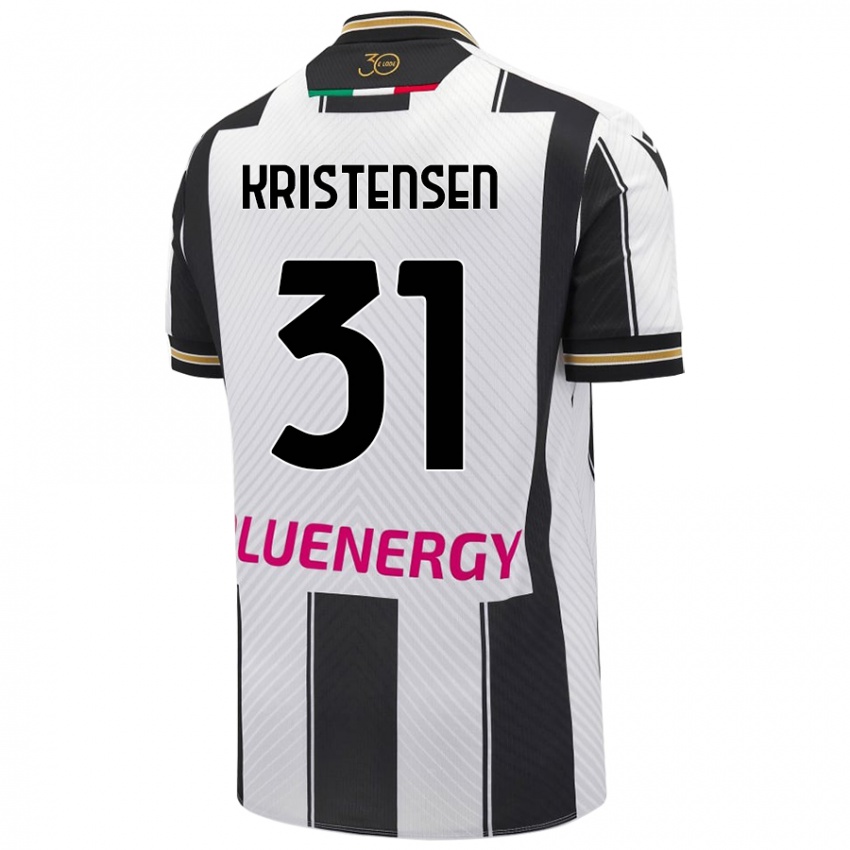 Kvinder Thomas Kristensen #31 Hvid Sort Hjemmebane Spillertrøjer 2024/25 Trøje T-Shirt