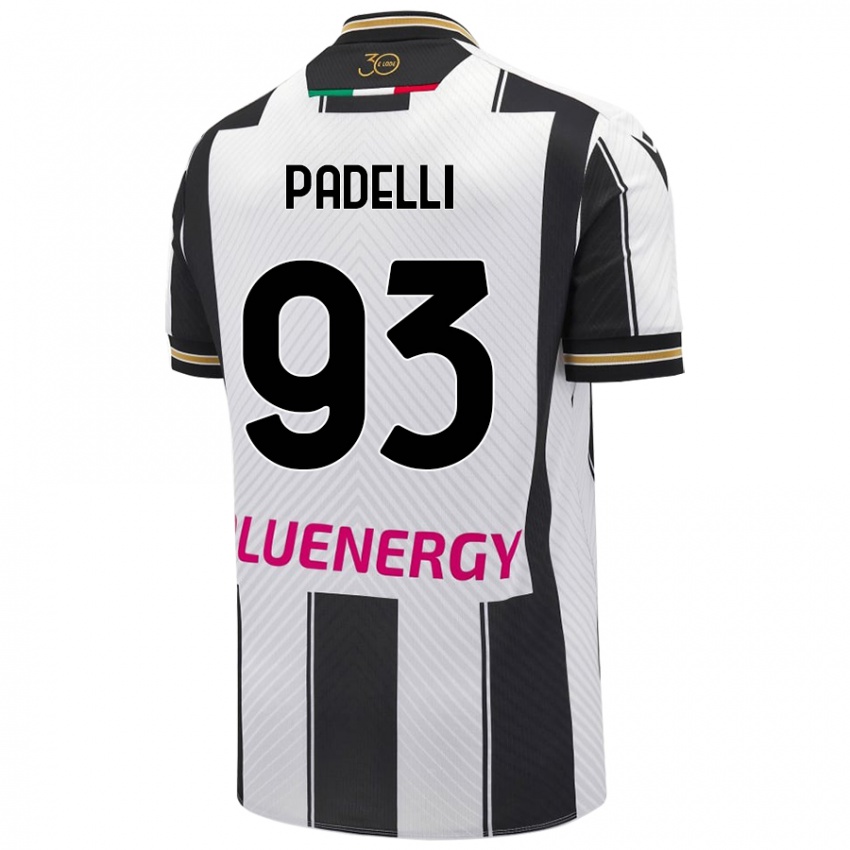 Kvinder Daniele Padelli #93 Hvid Sort Hjemmebane Spillertrøjer 2024/25 Trøje T-Shirt