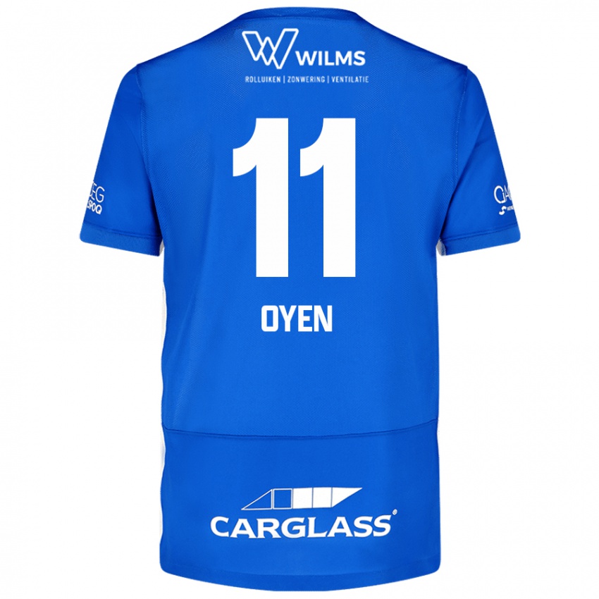 Kvinder Luca Oyen #11 Blå Hjemmebane Spillertrøjer 2024/25 Trøje T-Shirt