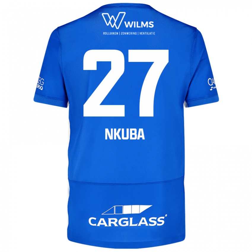 Kvinder Ken Nkuba #27 Blå Hjemmebane Spillertrøjer 2024/25 Trøje T-Shirt