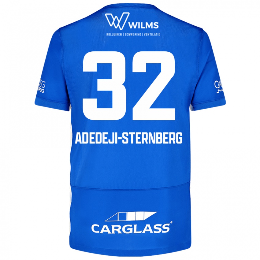 Kvinder Noah Adedeji-Sternberg #32 Blå Hjemmebane Spillertrøjer 2024/25 Trøje T-Shirt