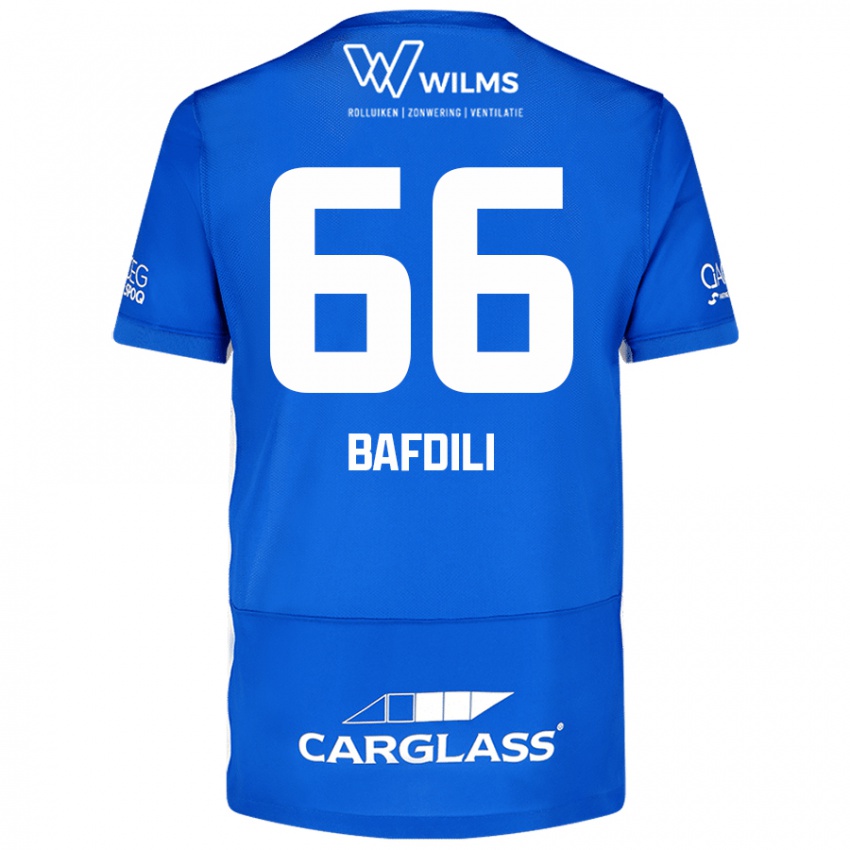 Kvinder Zaïd Bafdili #66 Blå Hjemmebane Spillertrøjer 2024/25 Trøje T-Shirt