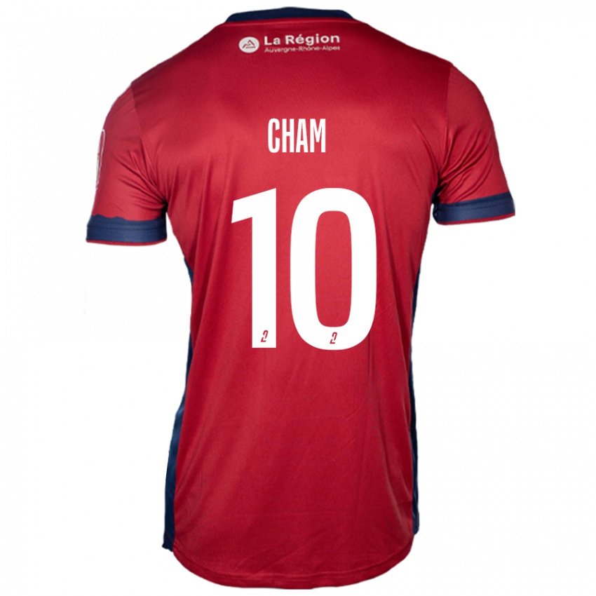 Kvinder Muhammed Cham #10 Lys Bordeaux Hjemmebane Spillertrøjer 2024/25 Trøje T-Shirt