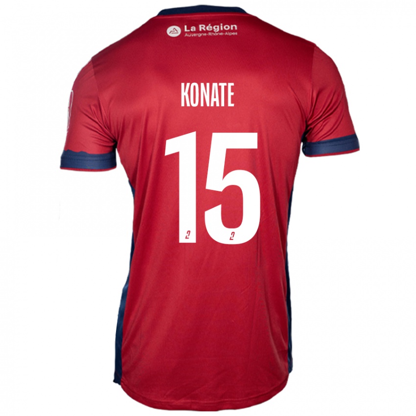 Kvinder Cheick Oumar Konaté #15 Lys Bordeaux Hjemmebane Spillertrøjer 2024/25 Trøje T-Shirt