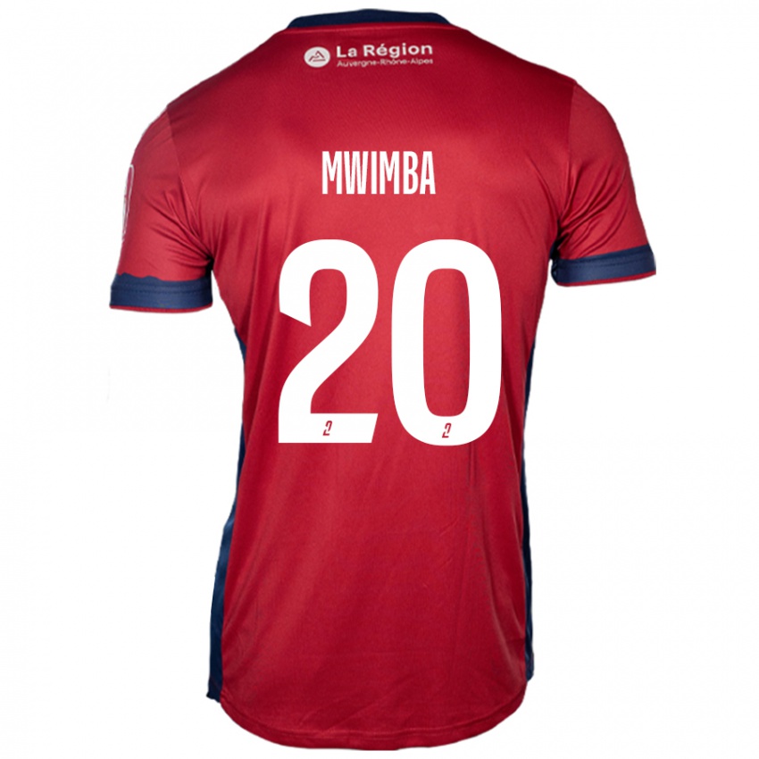 Kvinder Josué Mwimba Isala #20 Lys Bordeaux Hjemmebane Spillertrøjer 2024/25 Trøje T-Shirt