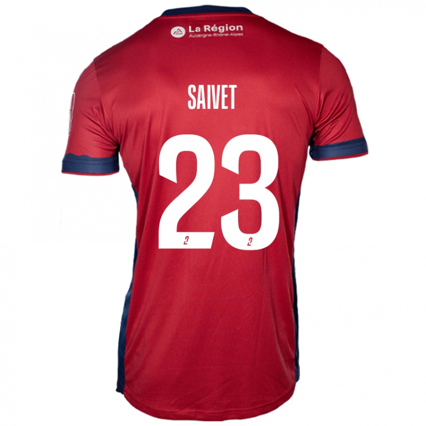 Kvinder Henri Saivet #23 Lys Bordeaux Hjemmebane Spillertrøjer 2024/25 Trøje T-Shirt