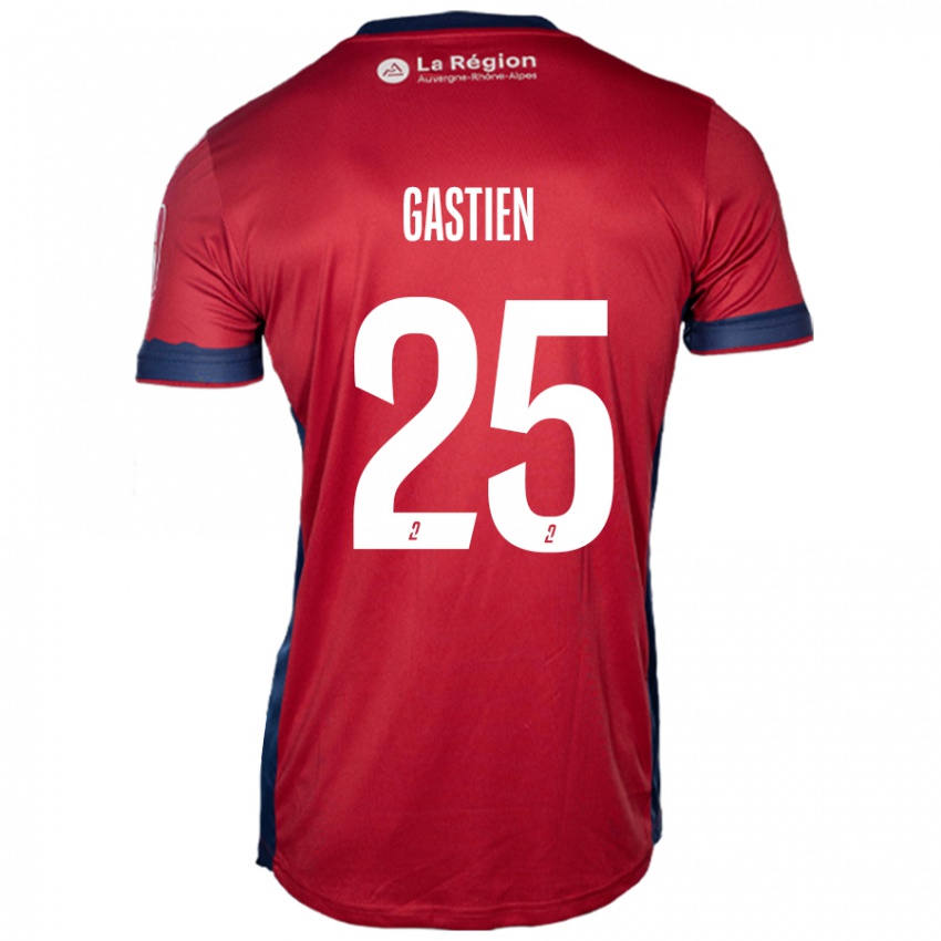 Kvinder Johan Gastien #25 Lys Bordeaux Hjemmebane Spillertrøjer 2024/25 Trøje T-Shirt