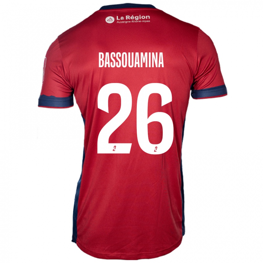 Kvinder Mons Bassouamina #26 Lys Bordeaux Hjemmebane Spillertrøjer 2024/25 Trøje T-Shirt