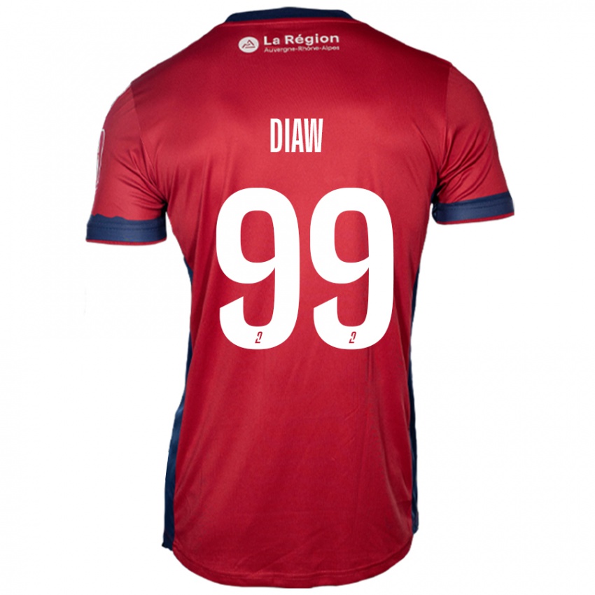 Kvinder Mory Diaw #99 Lys Bordeaux Hjemmebane Spillertrøjer 2024/25 Trøje T-Shirt