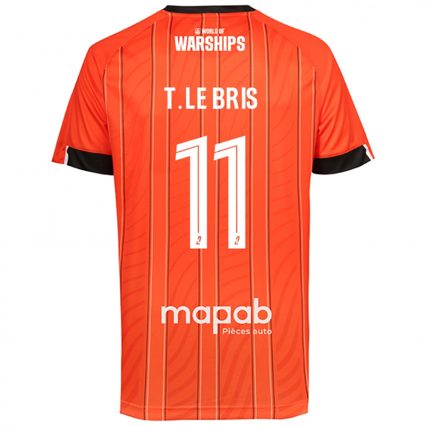 Kvinder Théo Le Bris #11 Orange Hjemmebane Spillertrøjer 2024/25 Trøje T-Shirt