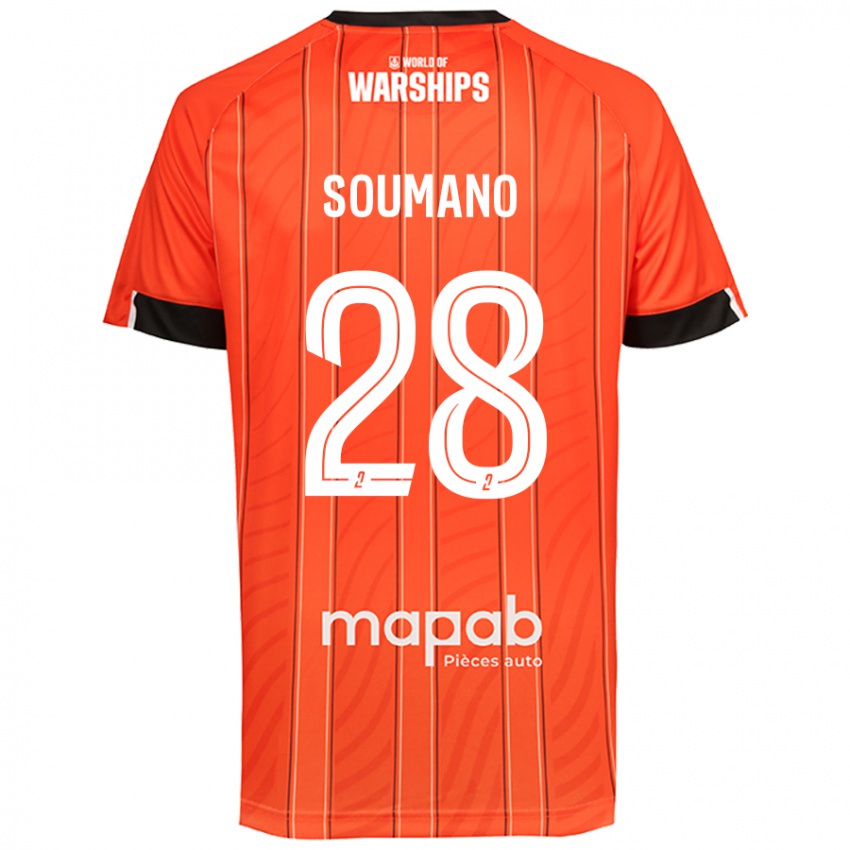 Kvinder Sambou Soumano #28 Orange Hjemmebane Spillertrøjer 2024/25 Trøje T-Shirt