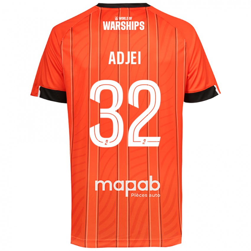 Kvinder Nathaniel Adjei #32 Orange Hjemmebane Spillertrøjer 2024/25 Trøje T-Shirt