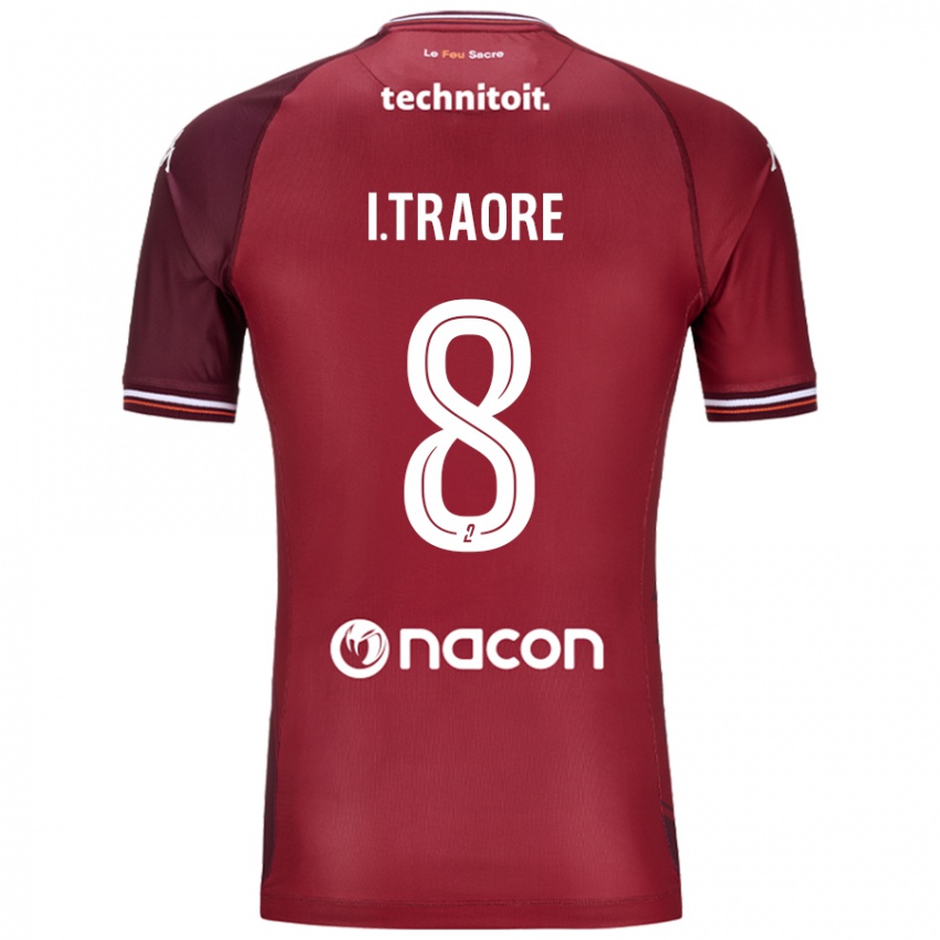 Kvinder Ismaël Traoré #8 Rød Granata Hjemmebane Spillertrøjer 2024/25 Trøje T-Shirt