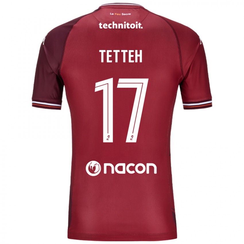 Kvinder Benjamin Tetteh #17 Rød Granata Hjemmebane Spillertrøjer 2024/25 Trøje T-Shirt