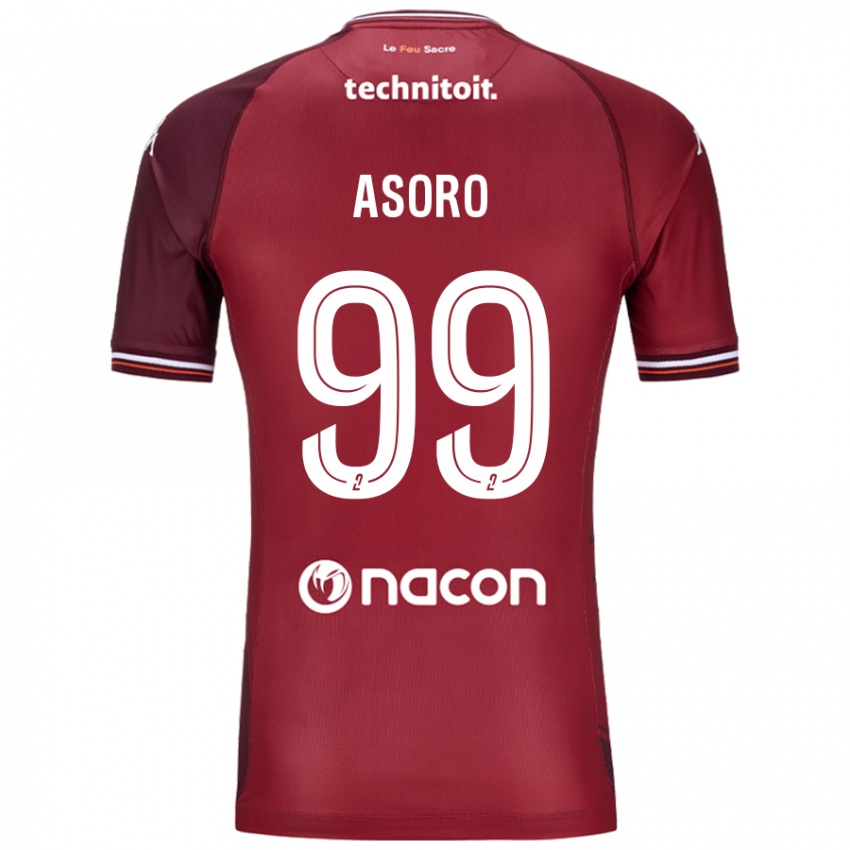 Kvinder Joel Asoro #99 Rød Granata Hjemmebane Spillertrøjer 2024/25 Trøje T-Shirt